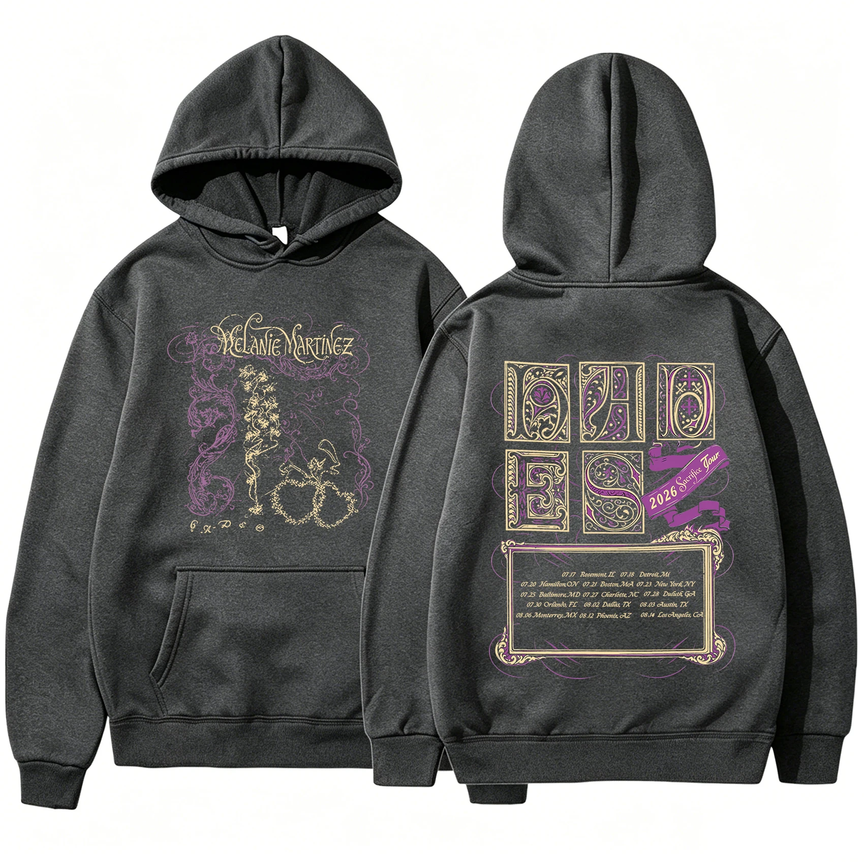2026 Melanie Martinez Hades The Sacrifice Tour Hoodie Lässiger Loser Langarm Y2K Streetwear Hoodie Pullover Top – Detail 6
