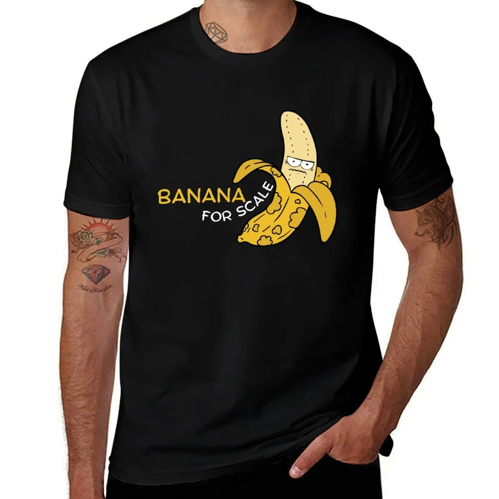 Banana For Scale T-Shirt Simple Print Design T-Shirt
