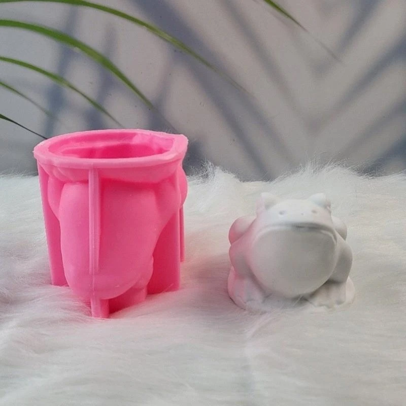 N7MF Flexible Craft Molds Artistic Projects Moulds Jewelry Making Molds Frogs Silicone Figurine Molds Silicone Texture