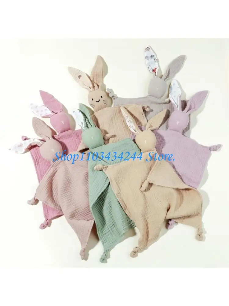 

Gentle Touches Baby Comforter Breathable Cotton Sleep Aid Soft Security Blanket Infant Soothing Towel Soft for Toddlers