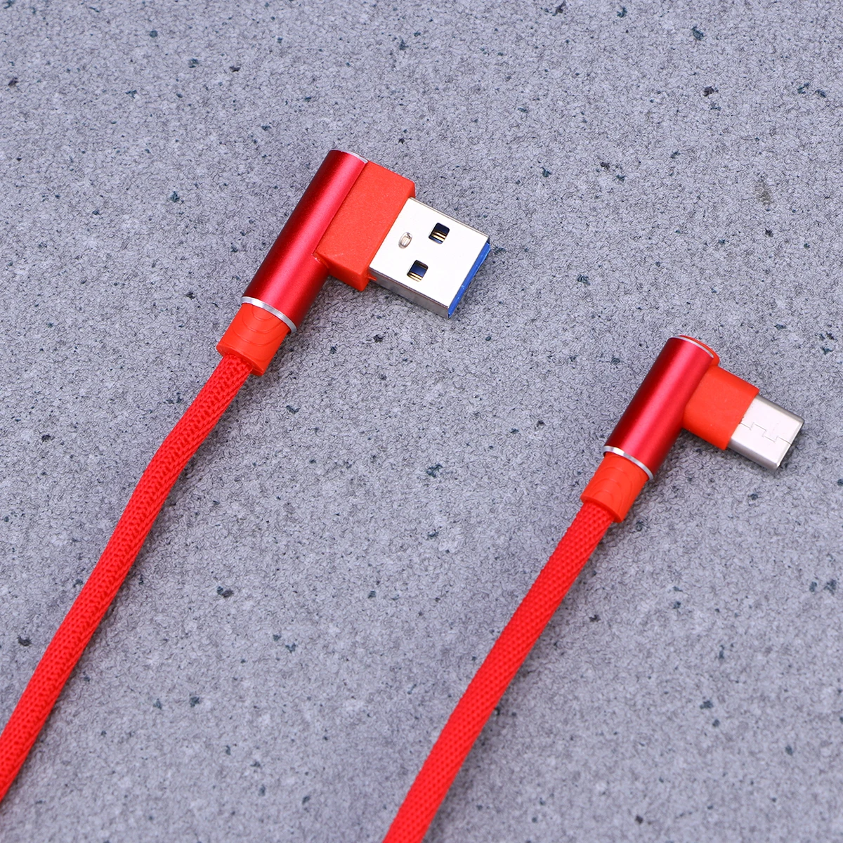 

Right Angle Usb Type C Cable 1M Braided Fast Charging For Type-C Devices Durable Compatible With Xiaomi