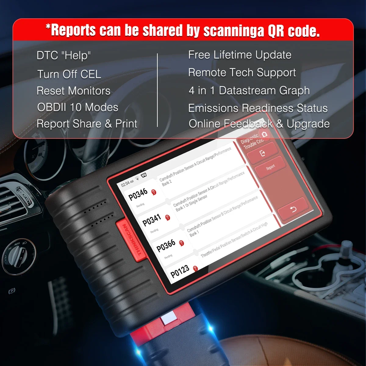 Full System Auto OBD Reader OBD2 Scanner Universal Diagnostic Machine Tools