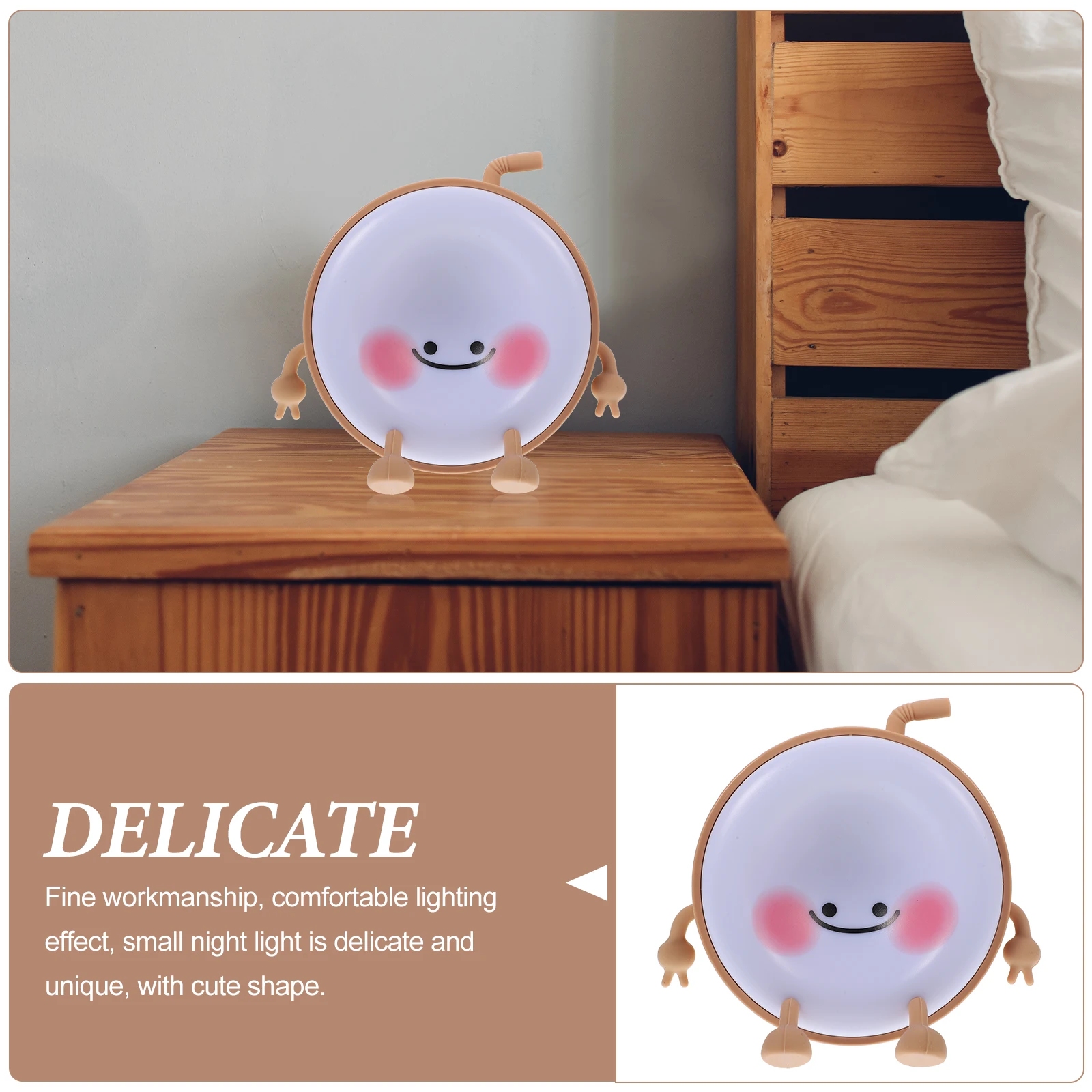 

Small Cute USB Rechargeable Bedroom Child Third Gear Bedside Cute Night Light For Bedroom Night Light Safe Material