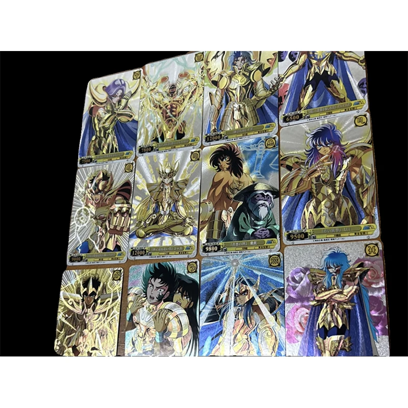 Saint Seiya Anime Characters Seiya Shiryu Phoenix Ikki DIY Homemade Bronzing Game Toys Collection Card Christmas Birthday Gift