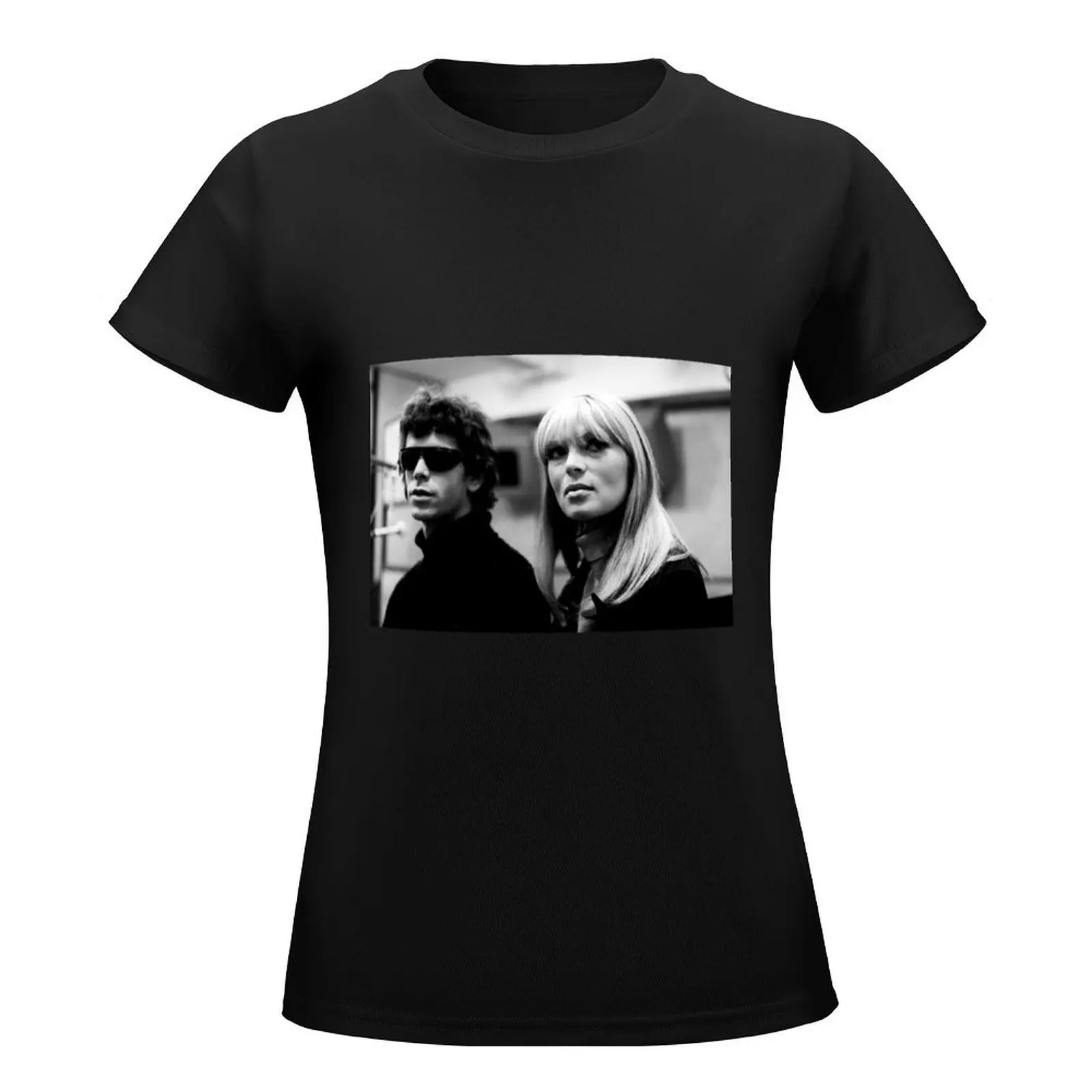 The Velvet Underground - Nico and Lou Reed T-Shirt funny aesthetic clothes female Female clothing t shirt Women