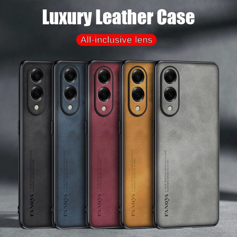 Casing untuk Samsung Galaxy S25 Edge Melindungi Lensa Kulit Domba Cangkang Kulit Coque S25 S24 Penutup Ultra TPU Bumper Lembut Tahan Benturan Funda
