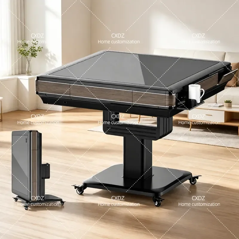 Automatic Folding Mahjong Machine Household Dual Purpose Dining Table All in One Electric Mahjong Table for Home Use