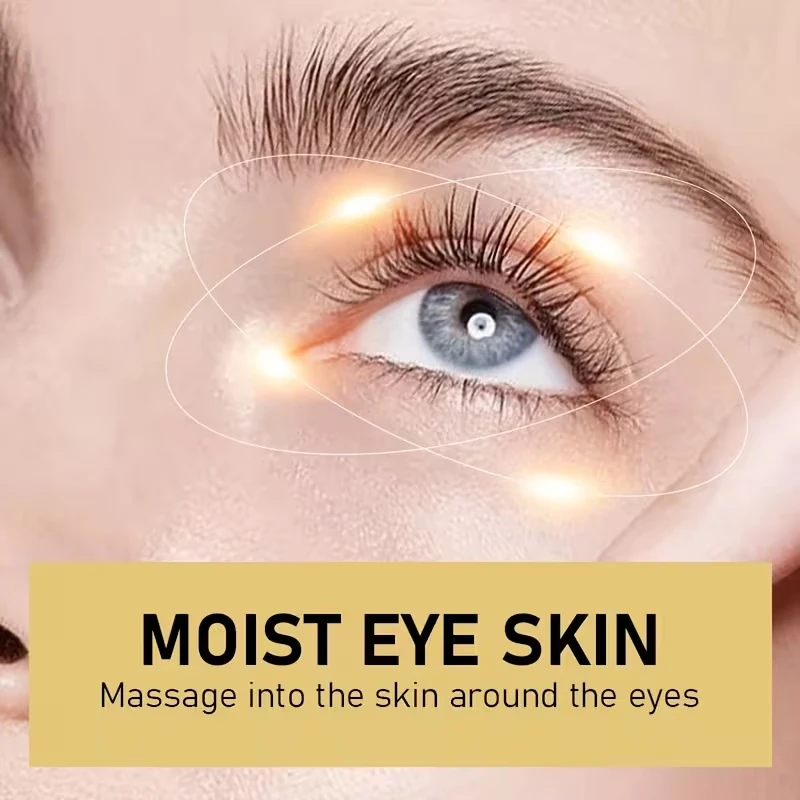 Hyaluronic Acid Massage Eye Cream, Moisturizes and Brightens the Skin, Smoothes the Skin Around the Eyes, and Rejuvenates the Skin to Give It a Youthful Glow