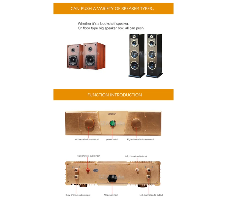 การทําสําเนา FM AcouSTICS Classic Machine FM300A, การฟื้นฟูโดยประมาณ 99.9% FM300A เครื่องขยายเสียง, 150W * 2 4 Ω 80W * 2 8 Ω