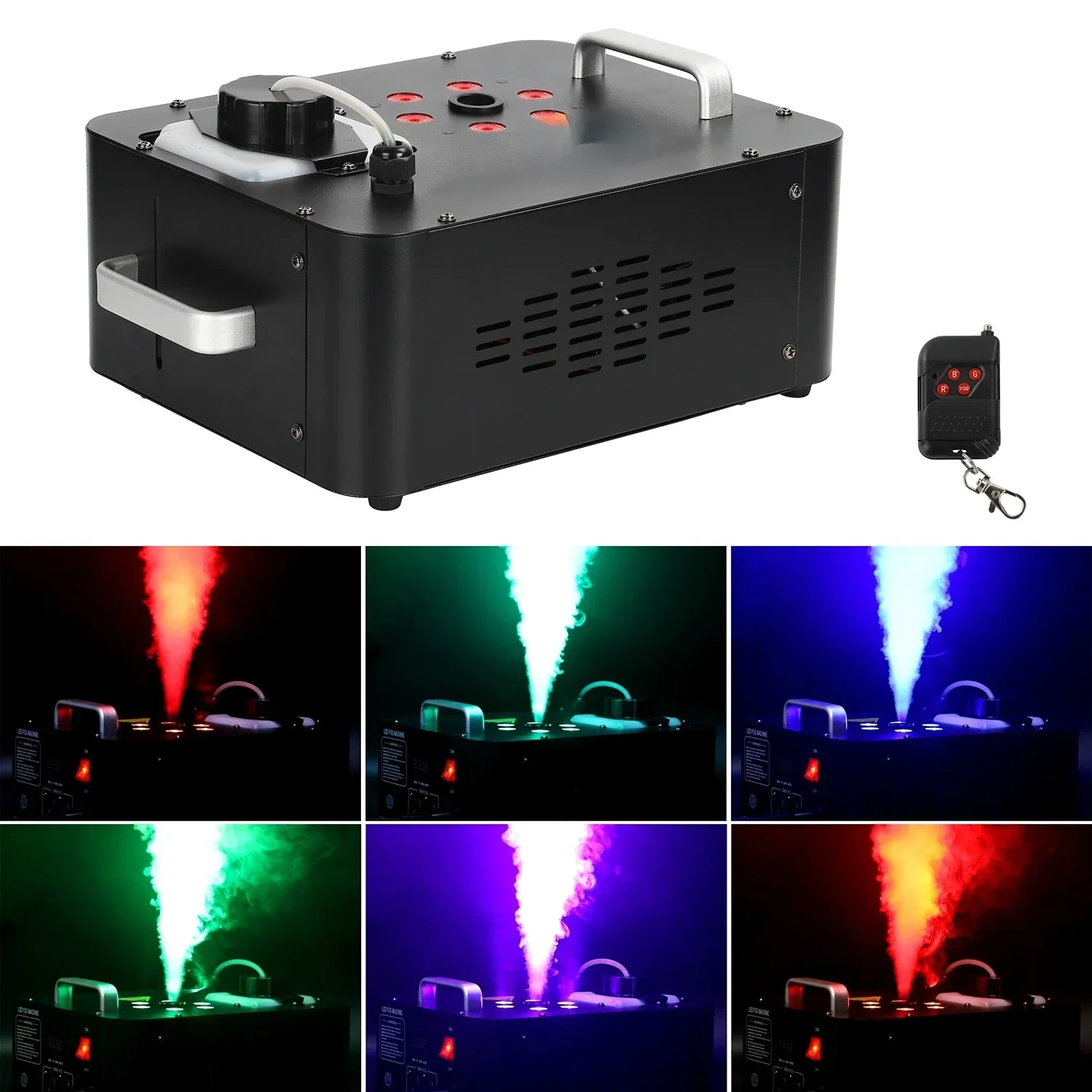 

900W RGB LED Fog Machine for Stage Light with Remote Control DJ Smoke Machine