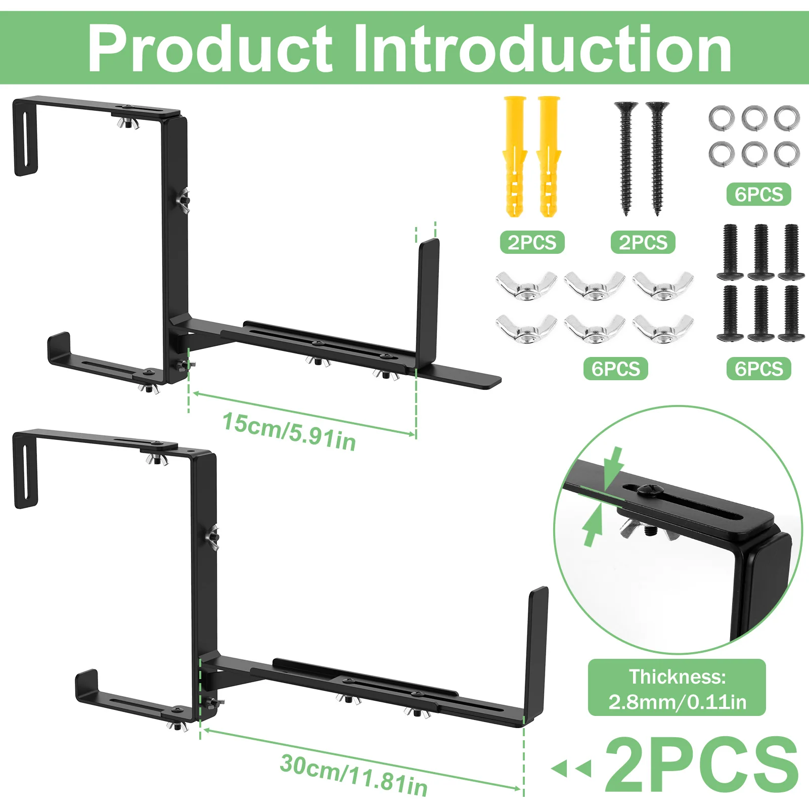 2 шт., подставки для растений, 15-30 см