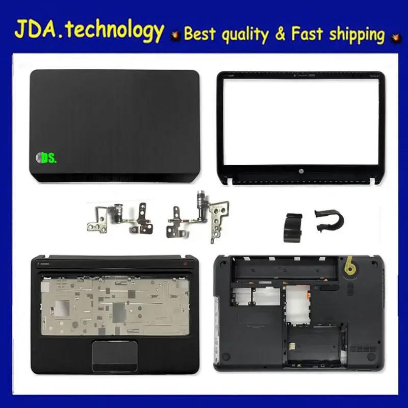 New For HP DV4 DV4-5000 DV4-5000TX 5102 5021 5112TX 5006 5A01 LCD back cover /LCD bezel / Hinge /Upper cover /Bottom case,BlacK