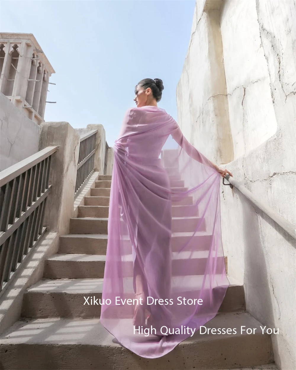 Xikuo Anmutige Satin-Abendkleider, lang, A-Linie, plissiert, Party-Abschlussballkleid, ärmellos, Kristall-Cocktail-Robe de Soirée, individuell gestaltet