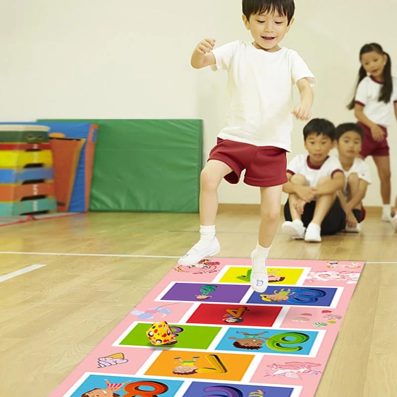 Hopscotch Mat Hand And Feet Game Sensory Integration Training Balance Indoor Playground Outdoor Fun & Sports Kinder Spiele