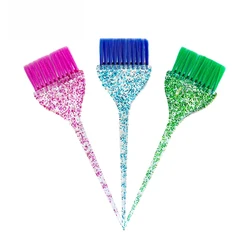 Professional Hair Dye Coloring Brush Plastic Crystal Hairdresser Applicator Brushes Barber Dyeing Tool Salon Styling Accessories
