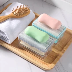 Multifunctional Soap Dish with Rollers for Bathroom Shower Free-Rub Soap Box Drain Soap Holder Box Soap Holder