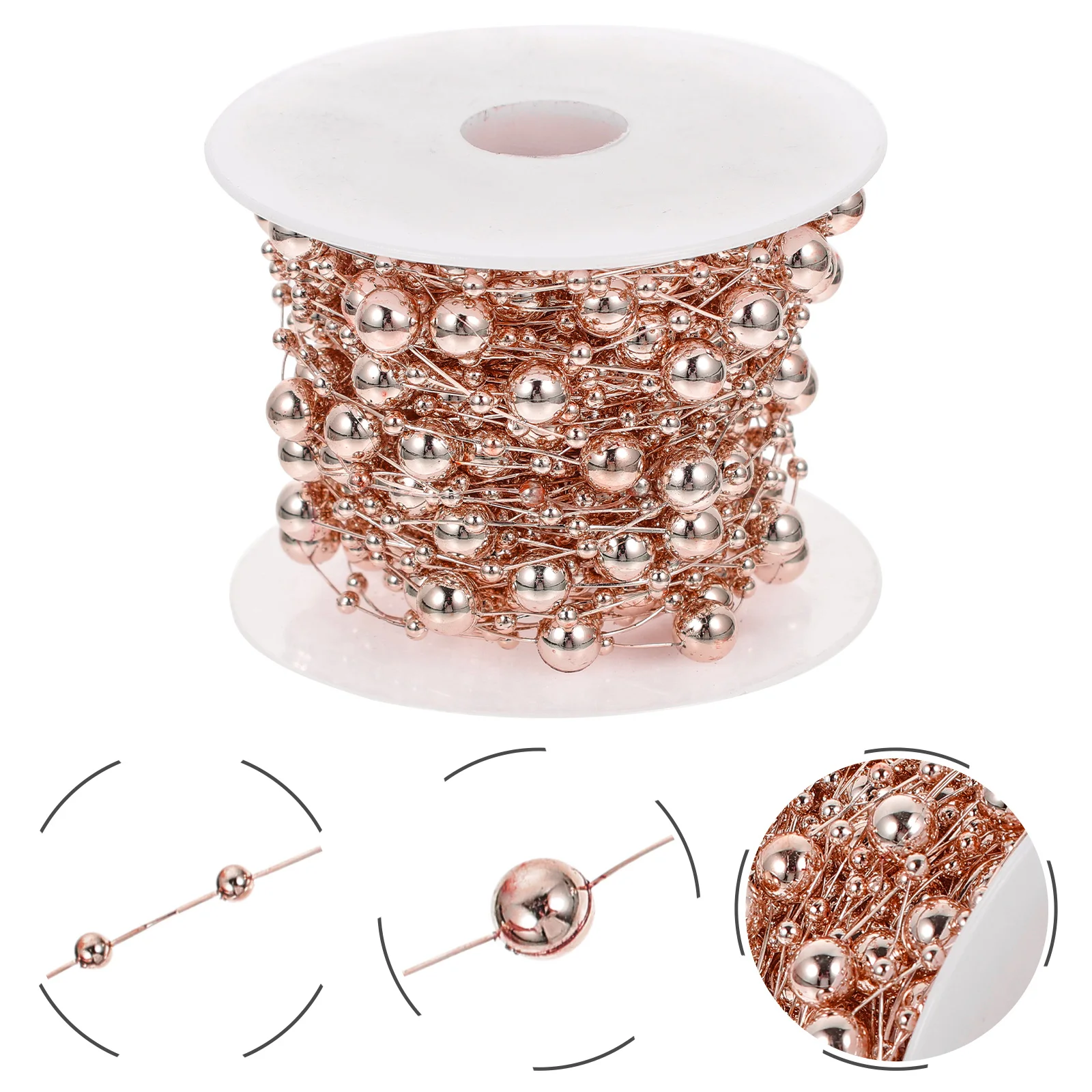 

Bead Chain Jewelry DIY Beaded Making Chains Decorations Vase Plastic for Crafts Miss Wedding