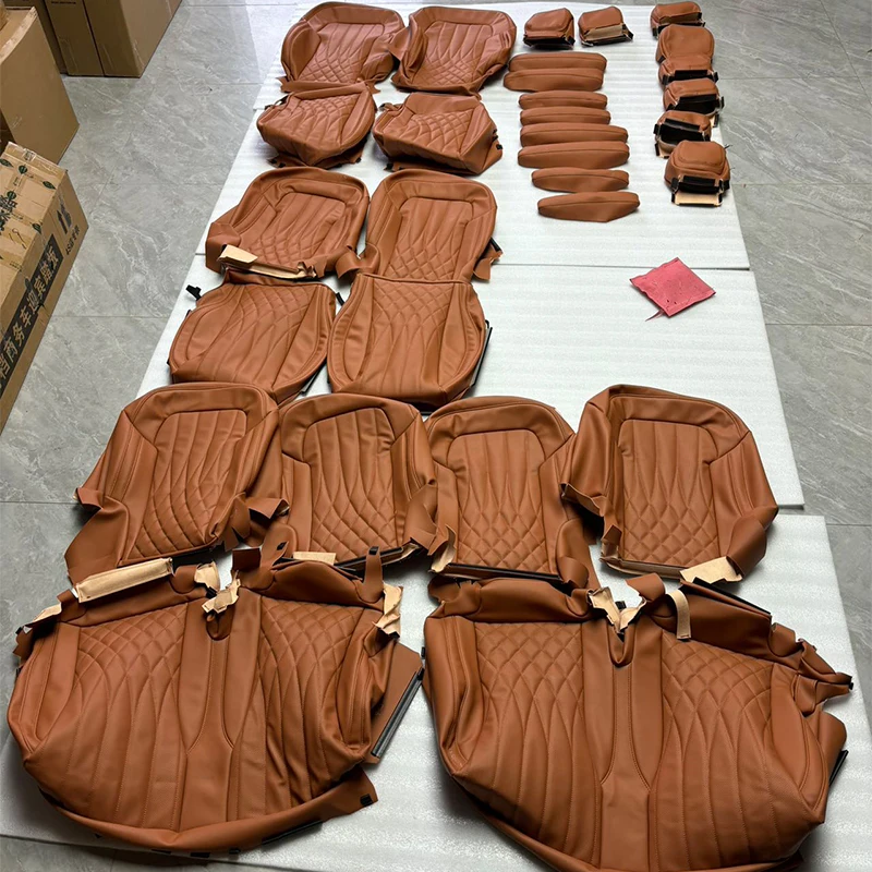 For - W447 Vito V-Class Upgrade High-Quality Seats Nappa Leather Covers  Custom Quilted  Upgrade Accessories