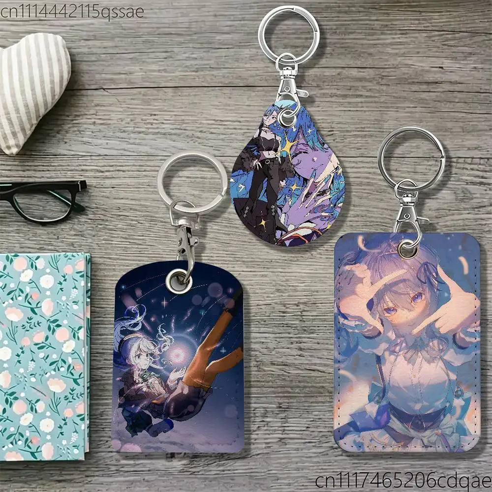 For Hoshimachi Suisei For AirTag Case Card Sleeve Holder ID Credit Bank Access Keychain For Air Tag Shell