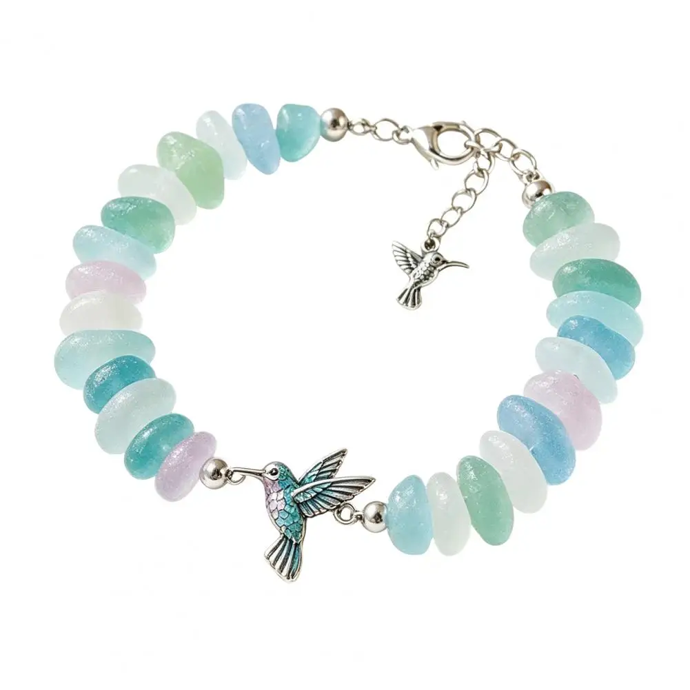 Sea Breeze Wrist Jewelry Sea Glass Blessing Bracelet Faith Hope Charm Jewelry Adjustable Ocean-inspired for Women for Women