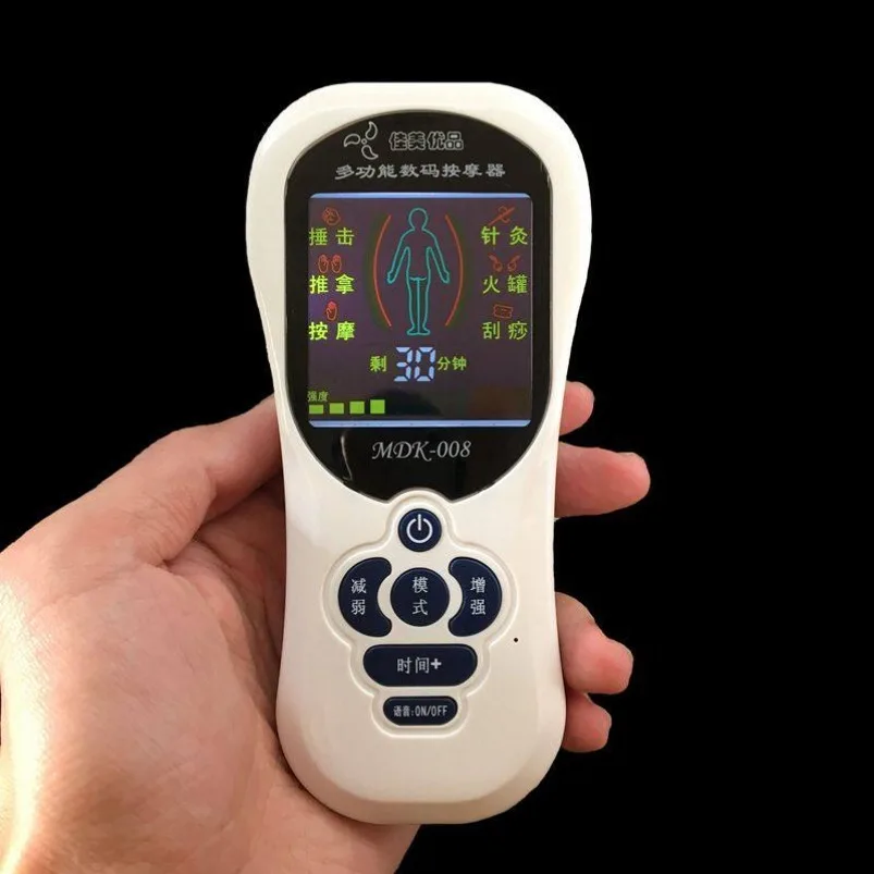 Rechargeable Massager Digital Meridian Physiotherapy Neck Shoulder Waist Back Full Body Multifunctional Mini Home Massager