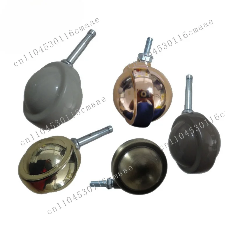3850606370mm Gold bronze rose chair, zinc alloy metal universal ball wheels, brake wheels, wheels, casters