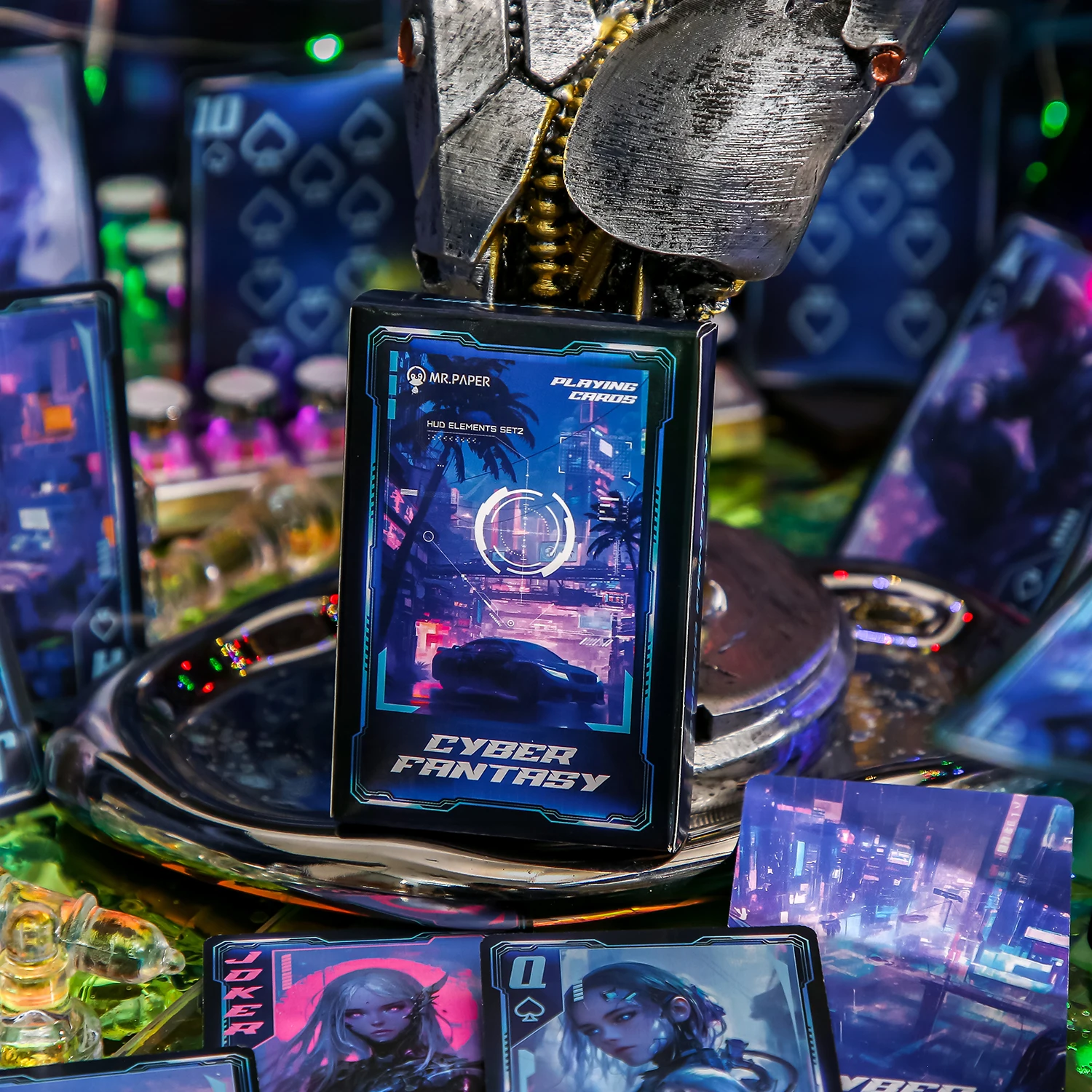 55Pcs/box Playing Card Characters Landscape Pattern Cards Suitable For Multiplayer Game Relaxation Entertainment Card Manual