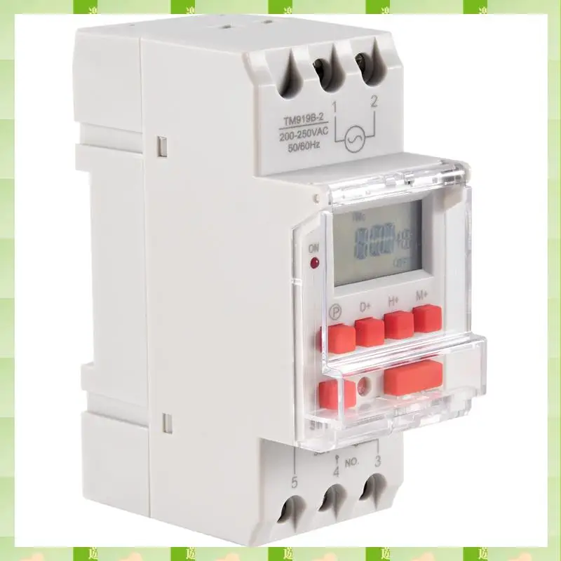 2025 SINOTIMER TM919B 30A Programmable Digital Timer Switch DIN Automatic Cycle Timing Controller For Lights, Fans,SINOTIMER TM9