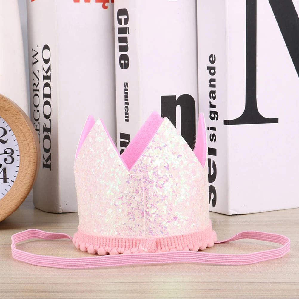

Rainbow Crown Headband Hats s Birthday Number Cap Supplies Comfortable Lightweight Gift For