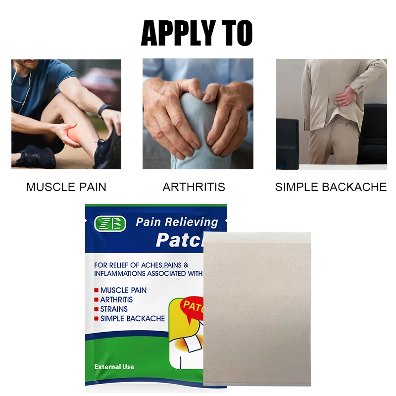 10PCS Neobun Menthol Plaster Pain Relief Patch Treat Cevical Spine,Shoulder Periarthritis,Lumbar Muscle Strain,Knee Joint Ache.