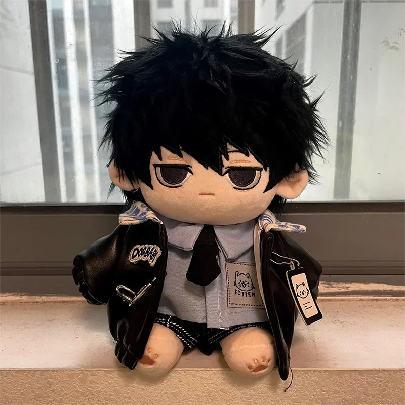 20cm Animation Death Note L.Lawliet Plush Figure Doll Toys for Children Adults Action Dress-up Cotton Change Clothes Model Gift