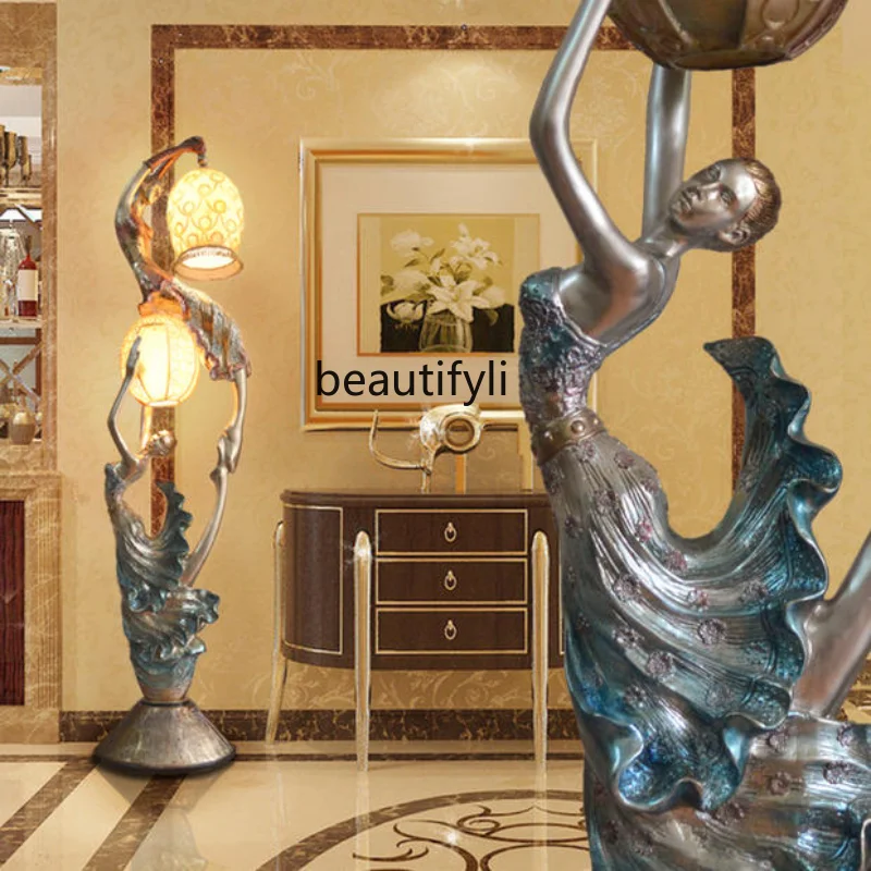 

TT Customized Ballet Women's Floor Lamp Hotel Villa Club Sample Room Large Sculpture Floor Crafts Decoration Ornaments