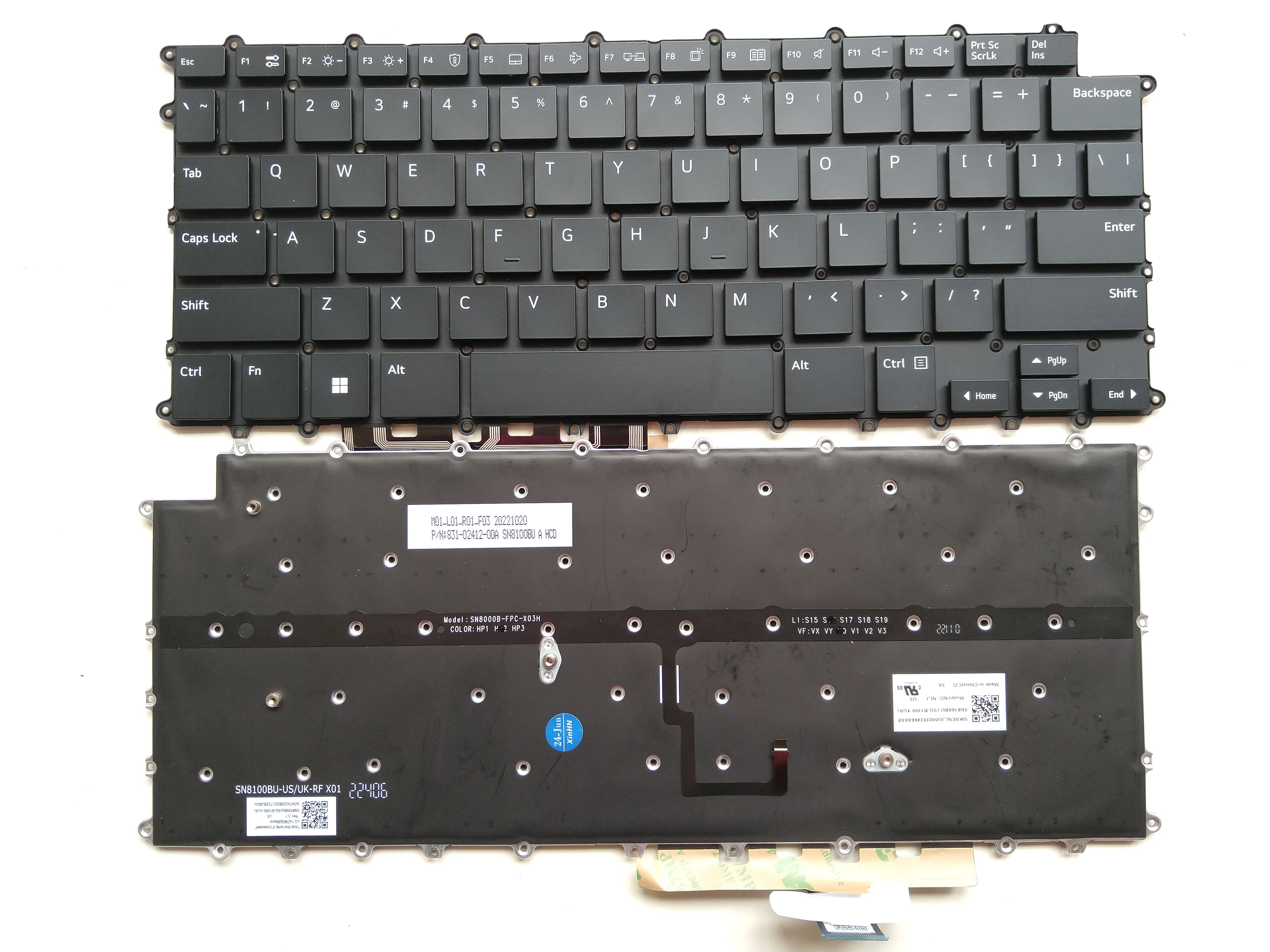 US Backlit Keyboard For LG 14Z90Q 14Z90Q-K 14Z90Q-G 14Z90Q-V 14Z90Q-K.AAB6U1 14Z90Q-V Black