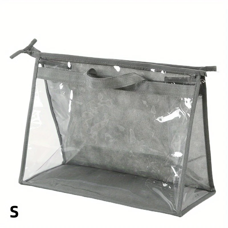 Handbag Dust Bags Clear Purse Storage Organizer For Closet, Zipper Hanging Storage Bag For Handbags