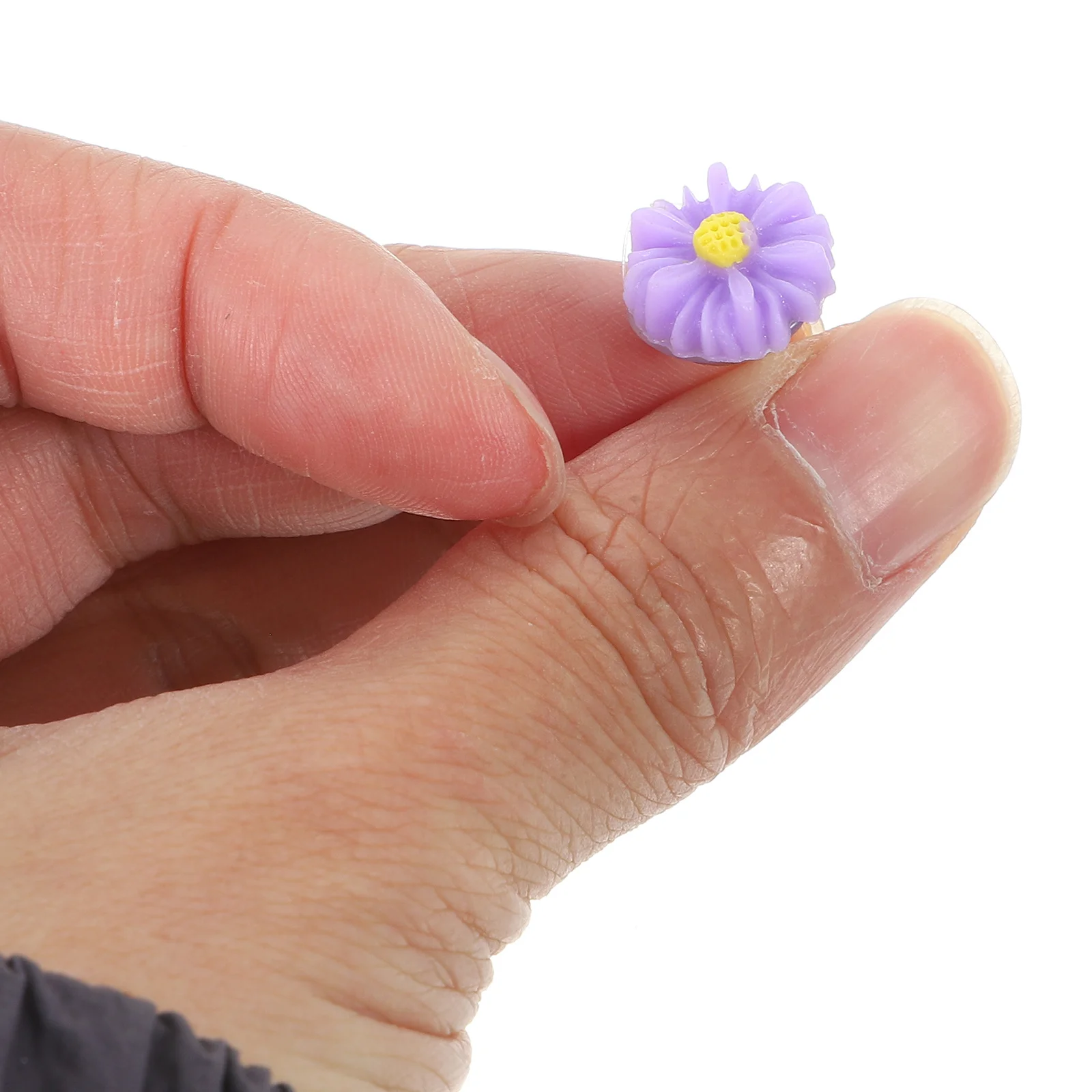 30 قطعة زهرة الايبوكسي دبابيس ضغط 1.3x1.3 سنتيمتر الملونة الإبداعية Thumbtacks للمنزل مكتب لوحة الإعلانات Corkboard استخدام