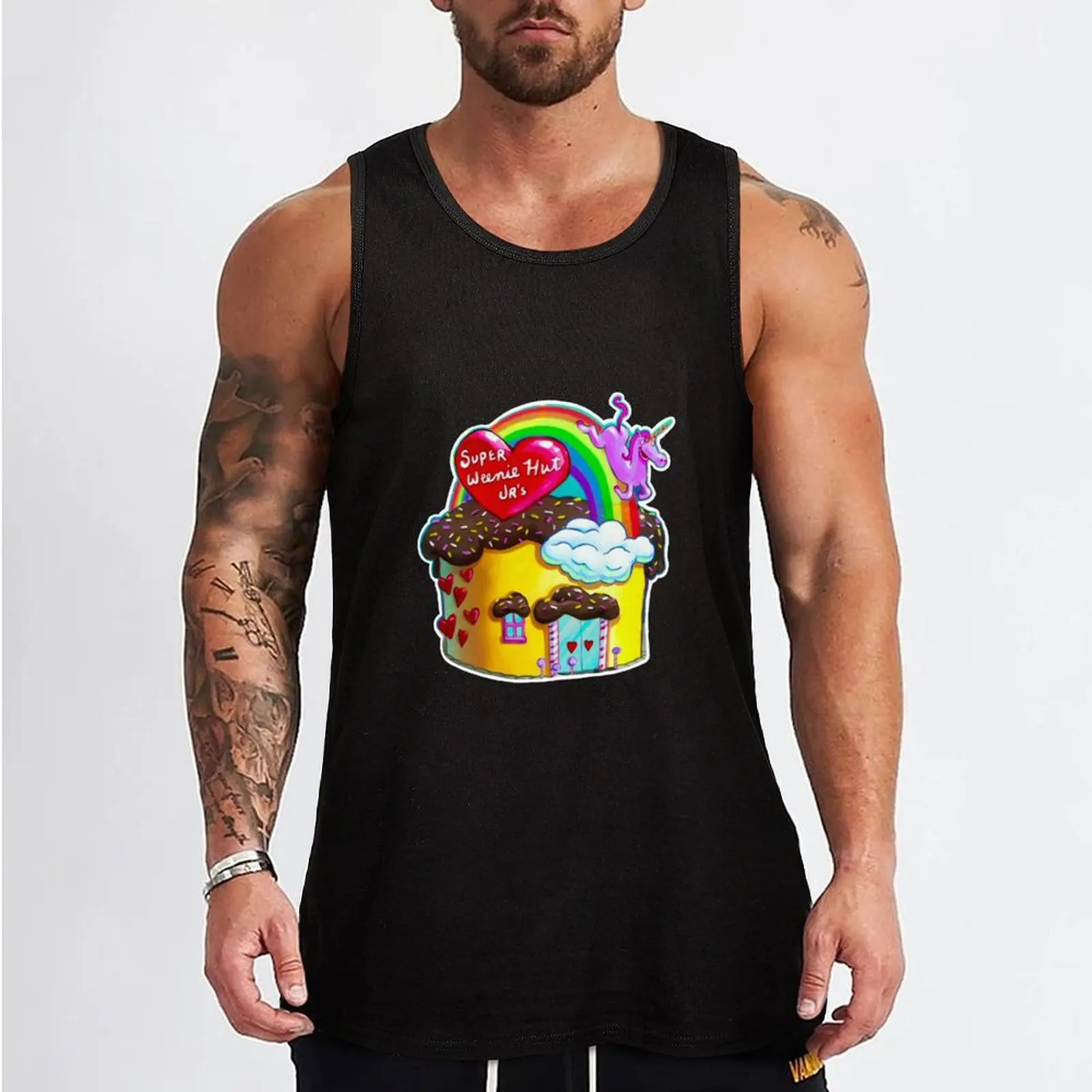 Super Weenie Hut Jr. Tank Top gym t shirt men men clothings