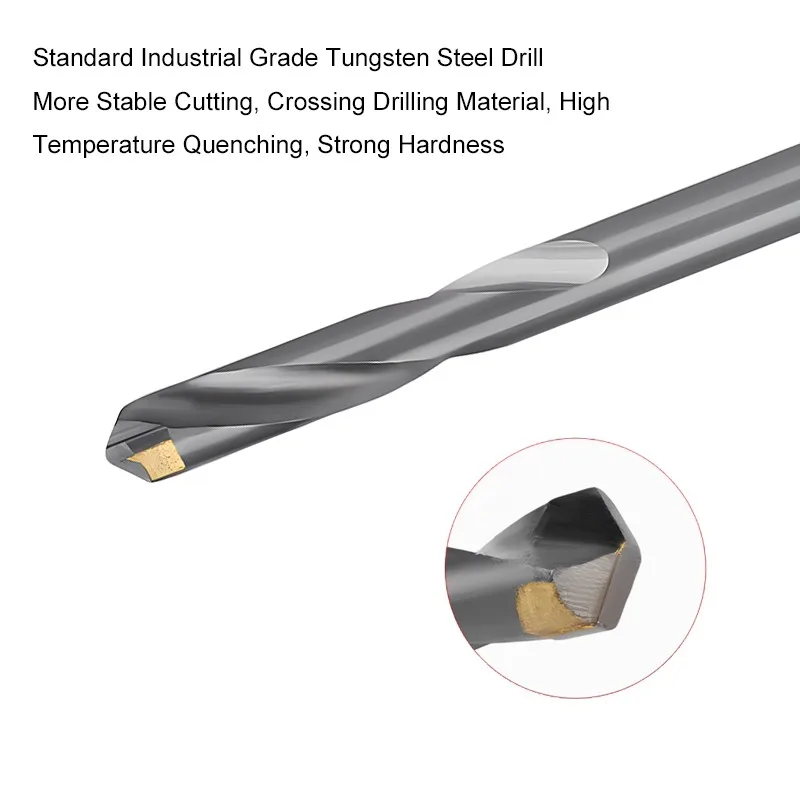 SHAZAM Cemented Carbide Tungsten Steel Bit Welding Stainless Steel Tile Spring Steel Angle Cast Iron Special Metal Twists Bit