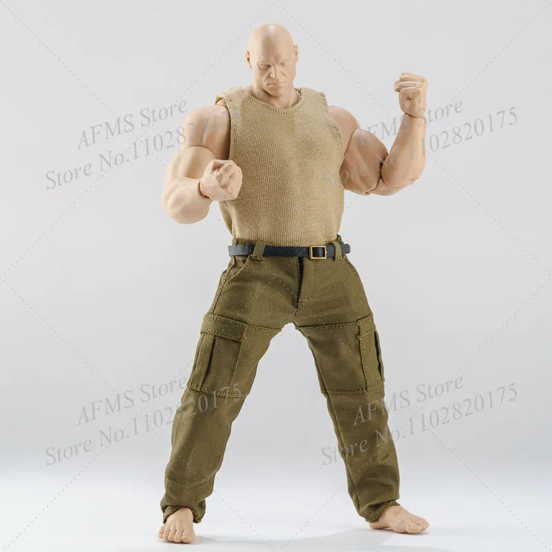 1/12 Scale Collectible Figure Fur Collar Coat Vest Tank Cargo Pants Fit 7" MUFF MacFarlane Strong muscles Action Figure Soldier