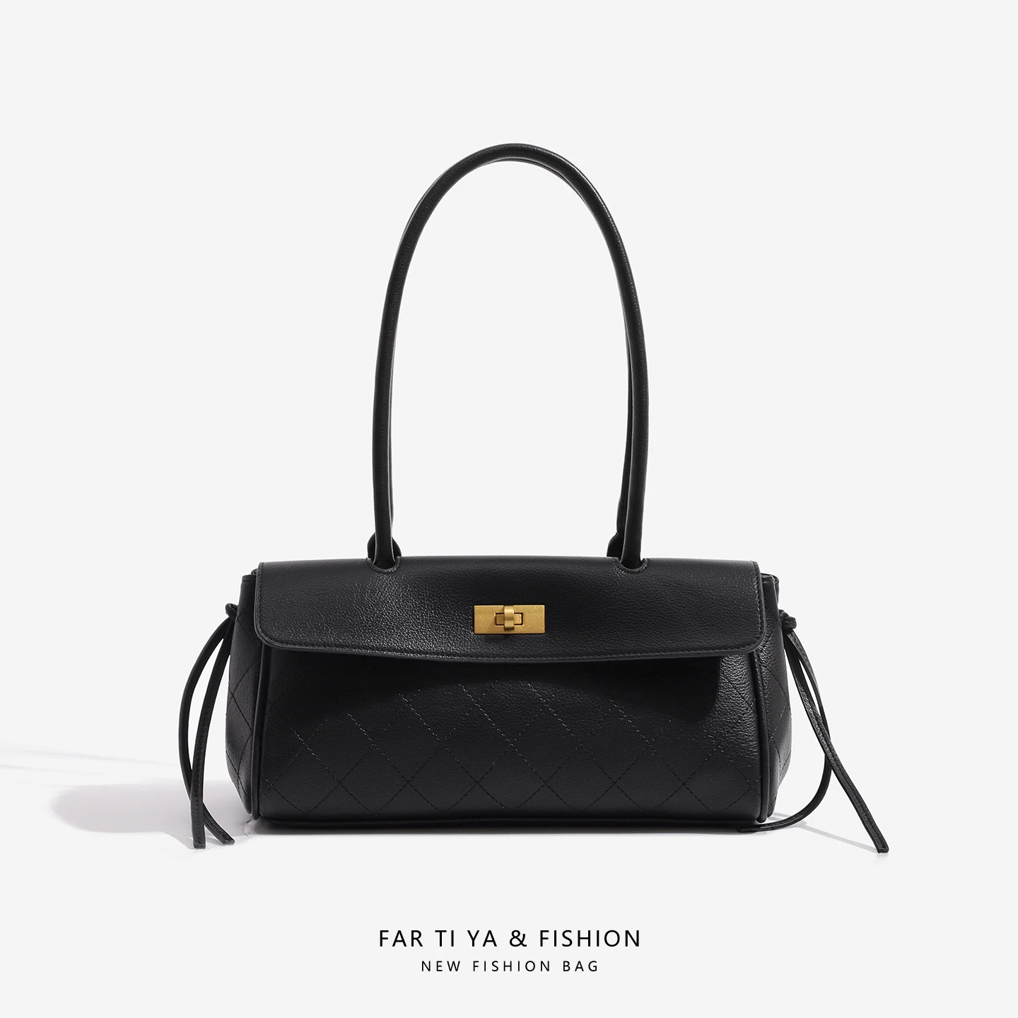 2026-new-luxury-fashion-small-fragrance-style-diamond-grid-underarm-french-bread-bag-commuter-women's-large-capacity-handbag