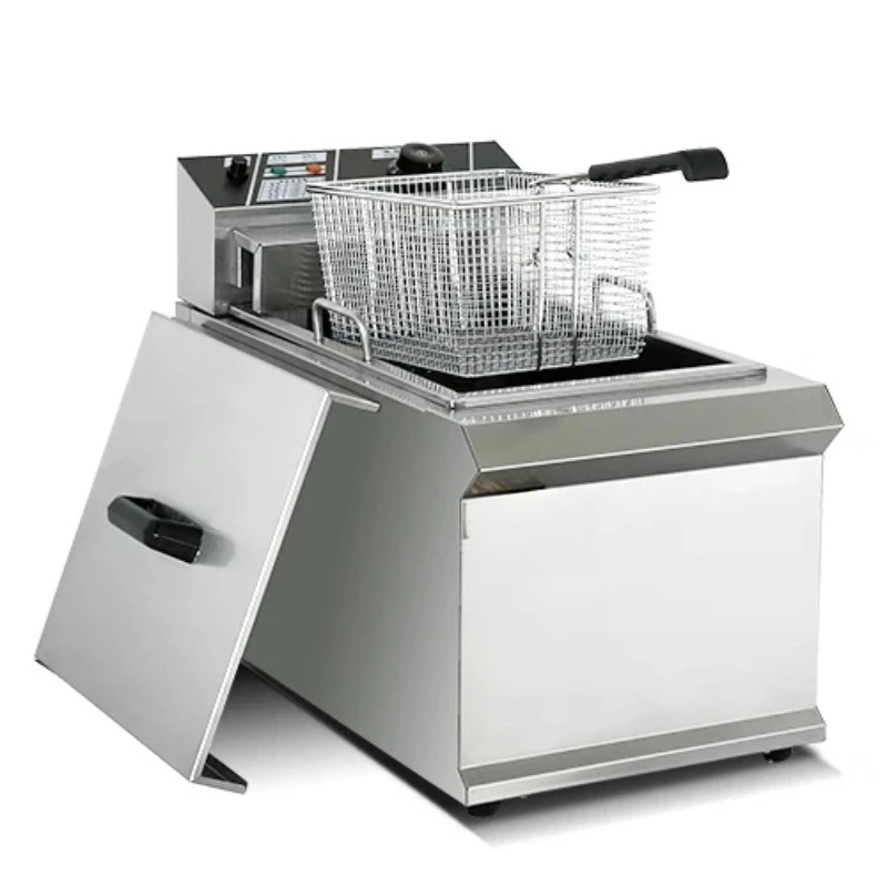 

Good Price 2 tank Counter Top High Quality Electric Commercial Deep Fryer with Oil Valve