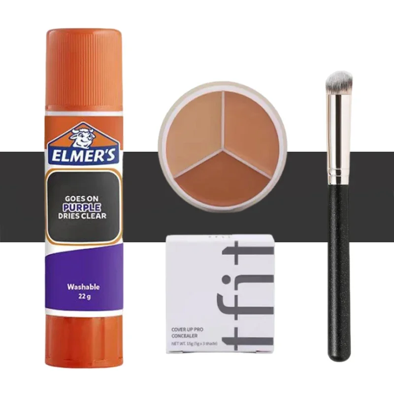 眉毛メイクアップセット 洗える接着剤 眉毛シェーディングクリーム マジックカラーチェンジンググルースティック メイクアップ安全な接着剤 仮面舞踏会 コスプレパーティー