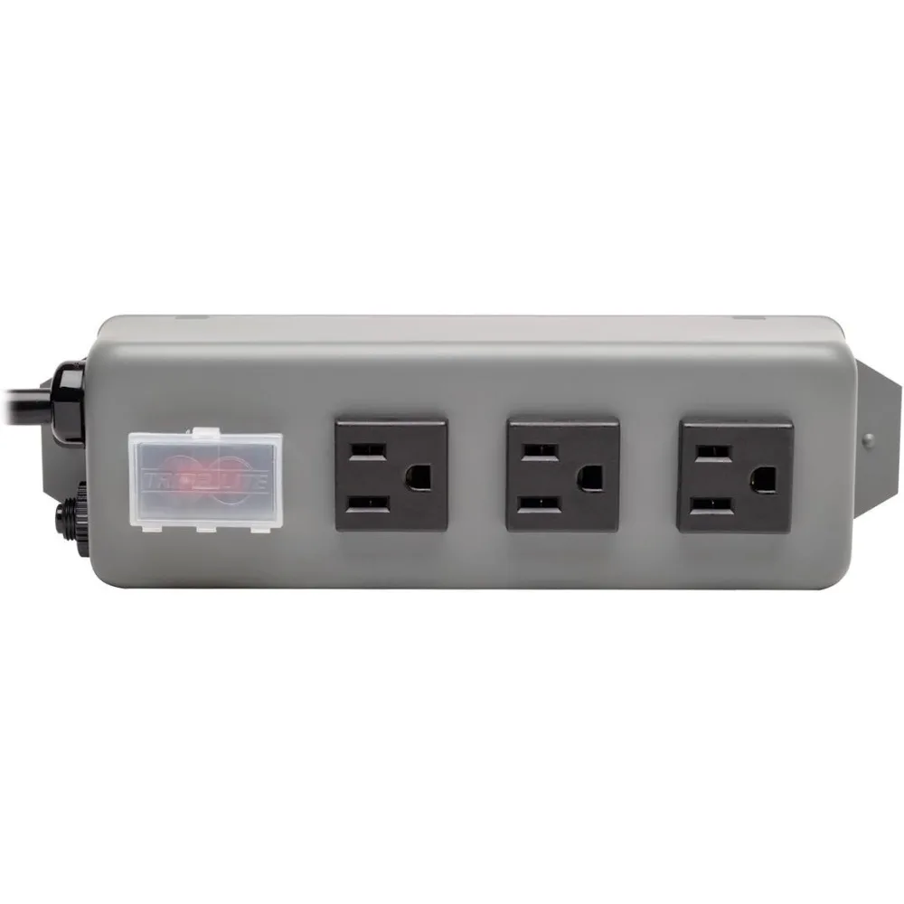 6-Outlet Industrial Surge Protector Power Strip with 6-Foot Cord and 5-15P Plug, Blue