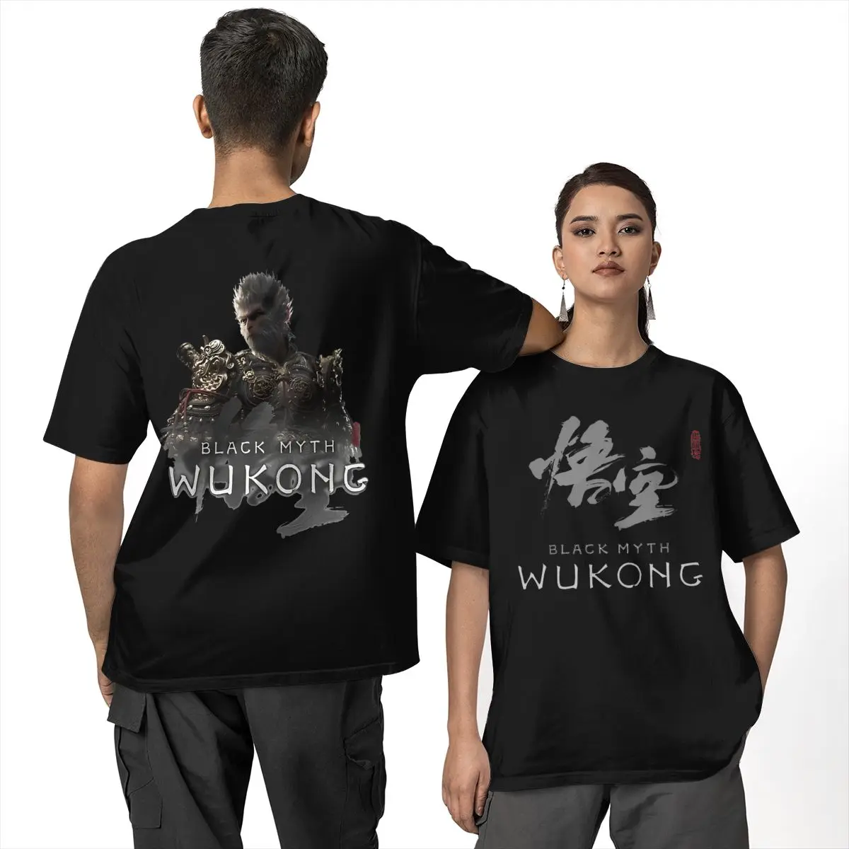 

BLACK MYTH WUKONG T-Shirt Popular T Shirts Short-Sleeved Y2K Fun Tshirt Beach 100% Cotton O Neck 4XL 5XL 6XL Top Tees