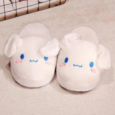 Sanrio Cinnamoroll Movable Ears Cartoon Kawaii Cute Cotton Slippers Melody Kuromi Plush Anime Plushi