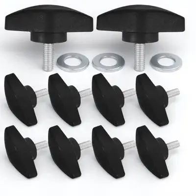 

10 pcs Microphone Stand Screw Plate Universal Clamp Sturdy Durable Adjustable Portable Clamping Knobs Fasteners For