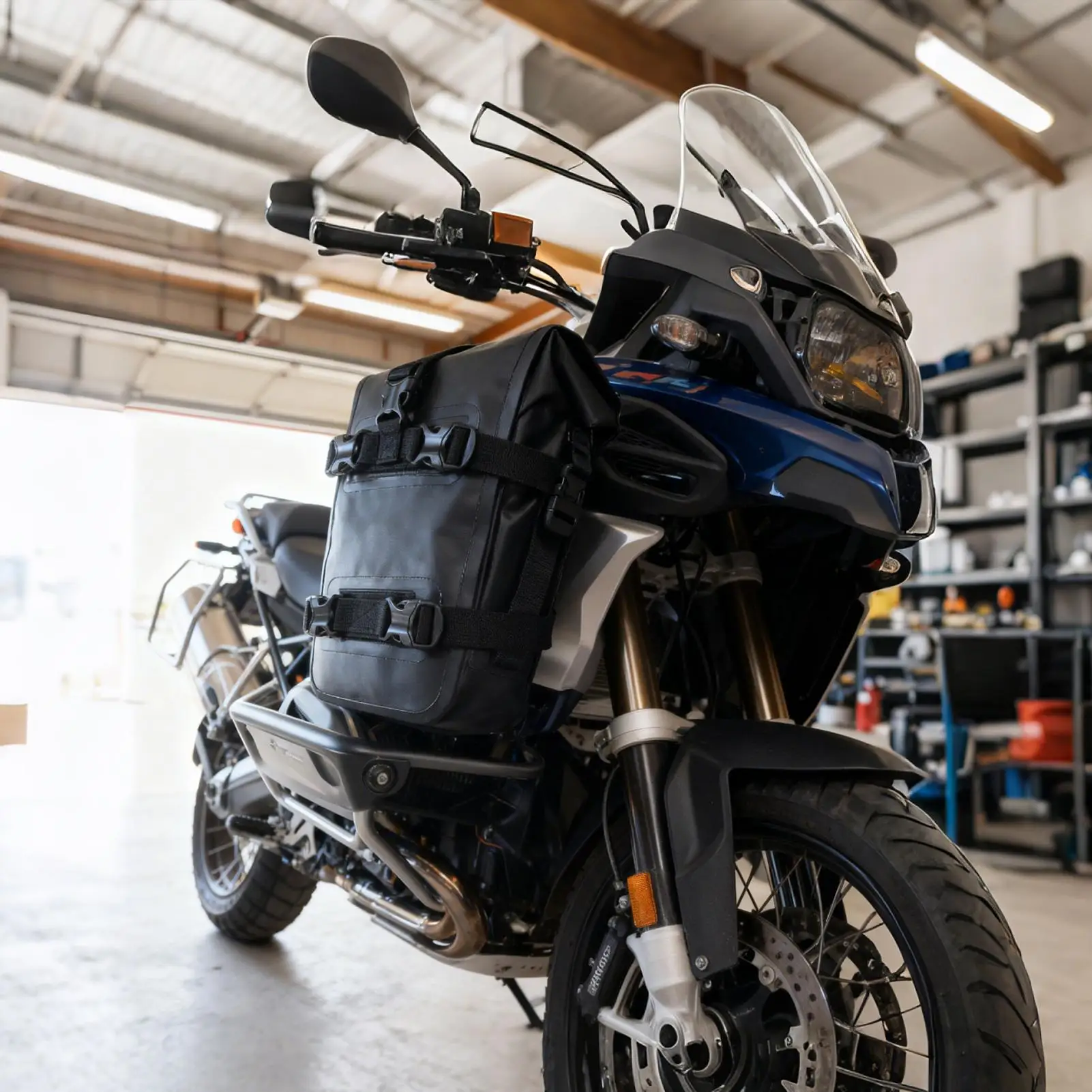 

Motorcycle Bumper Bag Waterproof Riding Gear Saddle Bag For Long Distance Touring Daily Commuting Outdoor Adventure Road Trip