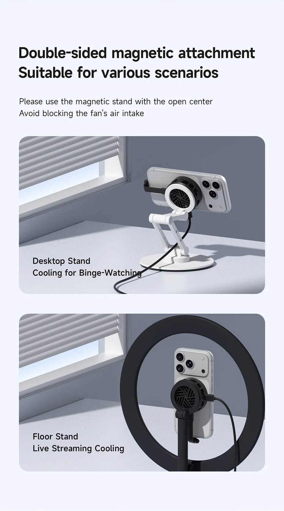 Hagibis Smartphone Cooling Fan Magnetic KH10