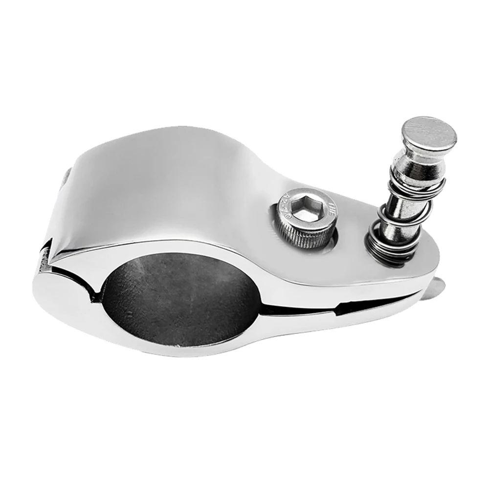 Abrazadera de tubo para barco de 22/25/30/32mm con mandíbula deslizante, accesorio superior Bimini, Hardware marino de acero inoxidable 316, riel de tubo para yate