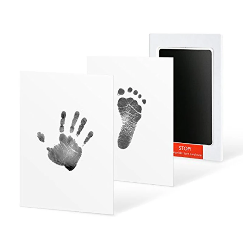 Safe Baby Care Non-Toxic Baby Handprint Imprint Kit Baby Souvenirs Casting No Touch Skin Newborn Footprint Ink Pad Infant Clay