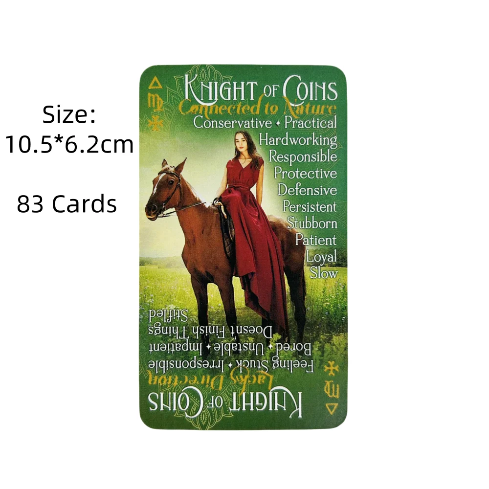 iN2IT Tarot Deck With Keywords A 83 Deck Oracle English Divination Edition Borad Playing Games
